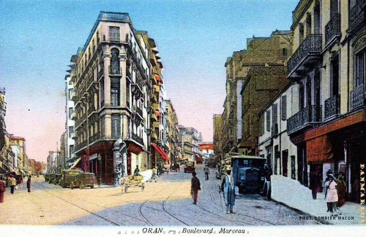 Oran - Rue de Mostaganem et Boulevard Marceau .jpg